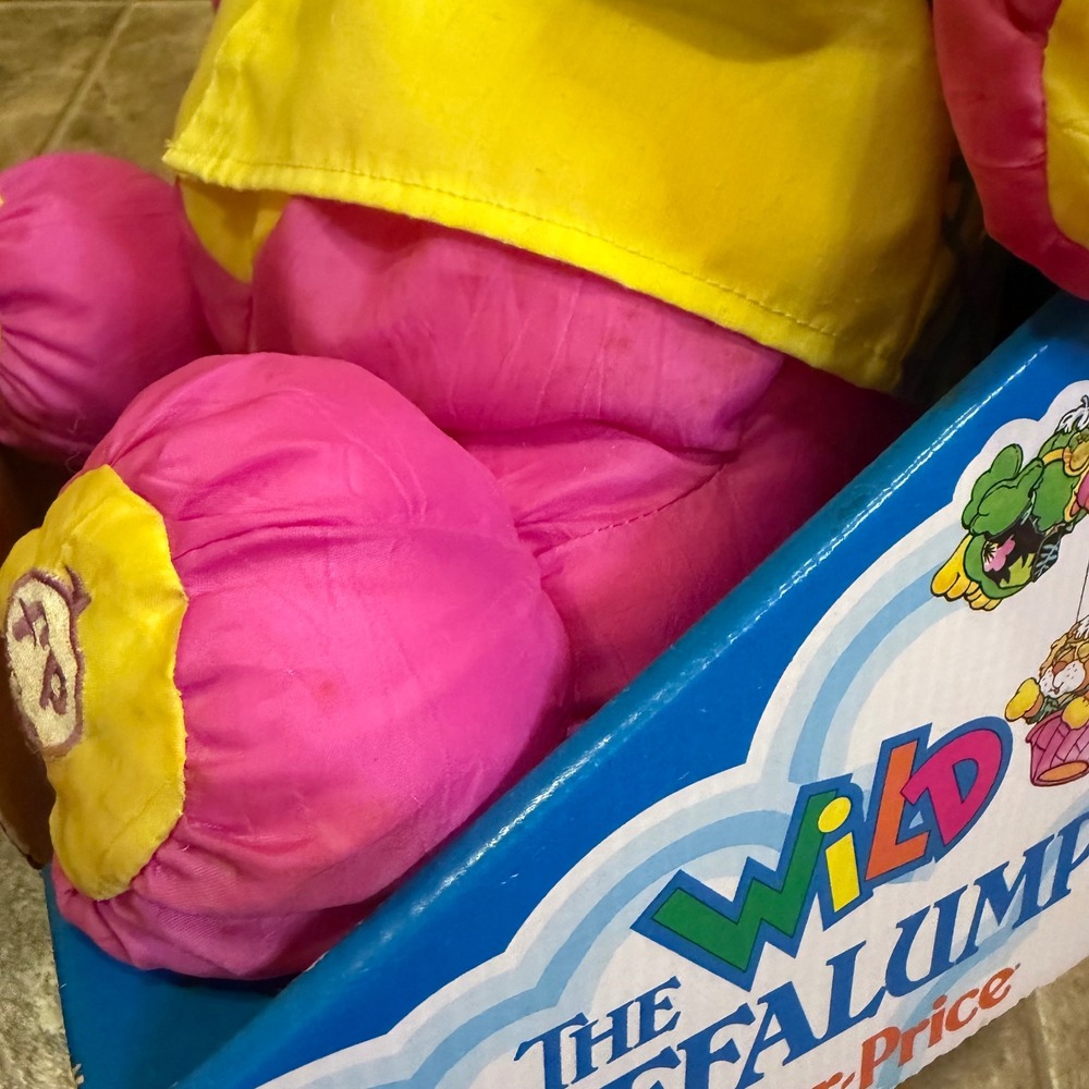 Fisher-Price The Wild Puffalumps Rhino Pink Plush Vintage 80s 90s Toy 8050 - Picture 14 of 16